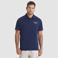 Men's Fanatics Navy Washington Capitals Authentic Pro Rink Raglan Polo