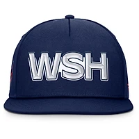 Men's Fanatics Navy Washington Capitals Authentic Pro Rink Team Code Snapback Hat