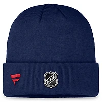 Men's Fanatics Navy Washington Capitals Authentic Pro Training Camp Cuffed Knit Hat