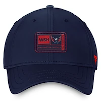 Casquette Flex authentique Pro Training Camp des Washington Capitals Fanatics pour hommes, bleu marine