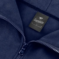 Men's Fanatics  Navy Washington Capitals Elements Tonal Primary Tri-Blend Full-Zip Hoodie