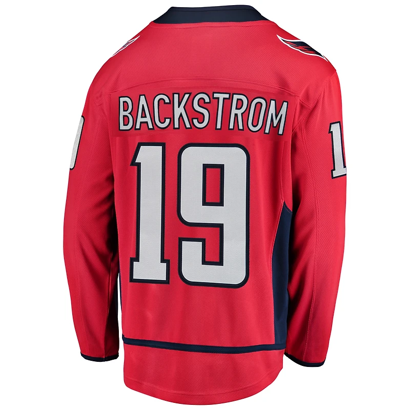 Maillot de joueur échappé des Capitals Washington Fanatics Nicklas Backstrom pour hommes, rouge