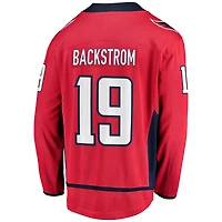 Fanatiques pour hommes de marque Nicklas Backstrom Red Washington Capitals Home Breakaway Player - Jersey