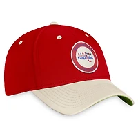 Casquette rétro True Classics Flex pour homme Fanatics rouge/kaki des Washington Capitals