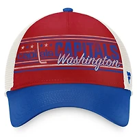 Casquette snapback rétro True Classic des Washington Capitals pour homme, rouge/bleu marine