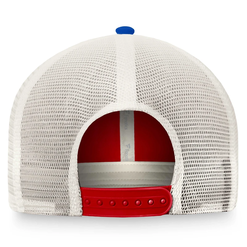 Casquette snapback rétro True Classic des Washington Capitals pour homme, rouge/bleu marine