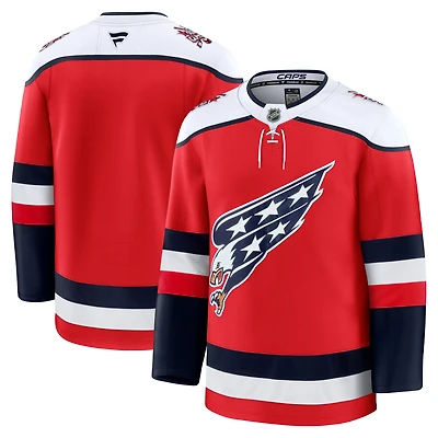 Maillot alternatif premium rouge des Capitals de Washington pour hommes Fanatics