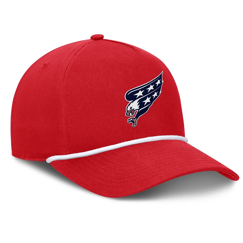 Casquette ajustable en forme de A authentique Pro Alternate Jersey des Capitals de Washington Fanatics pour homme, rouge