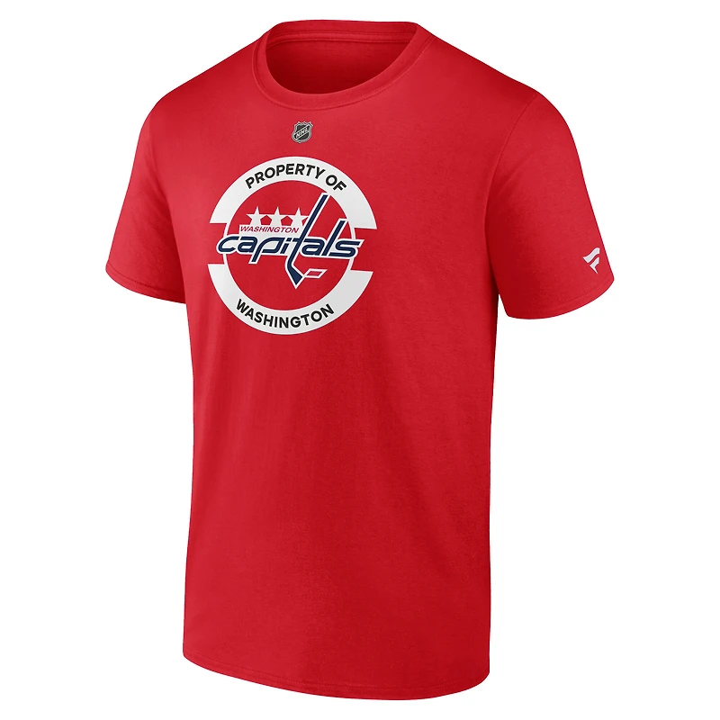 Men's Fanatics Red Washington Capitals Authentic Pro Core Secondary T-Shirt