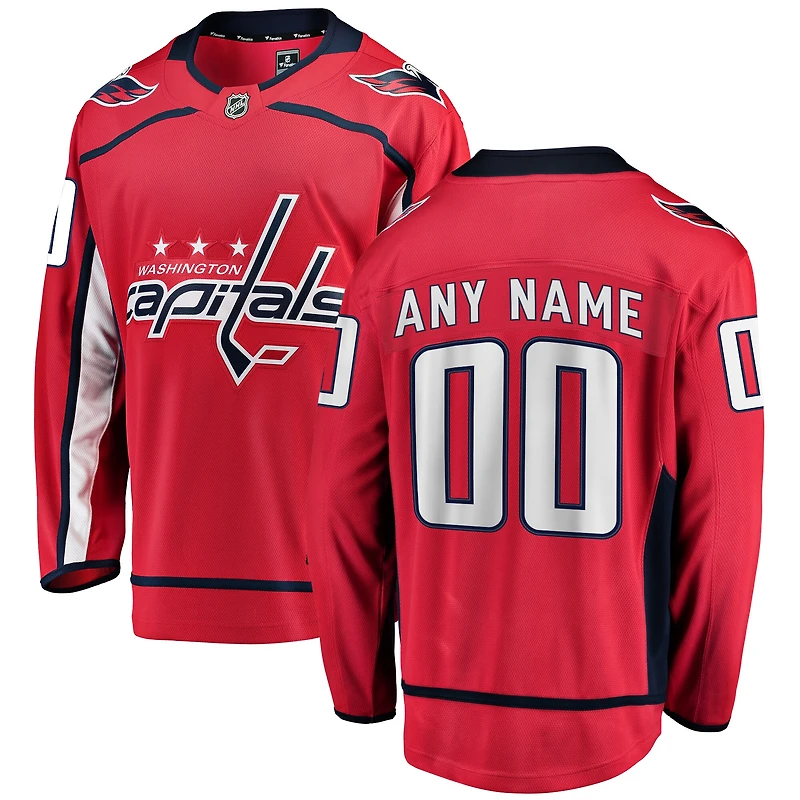 Men's Fanatics Red Washington Capitals Breakaway - Custom Jersey
