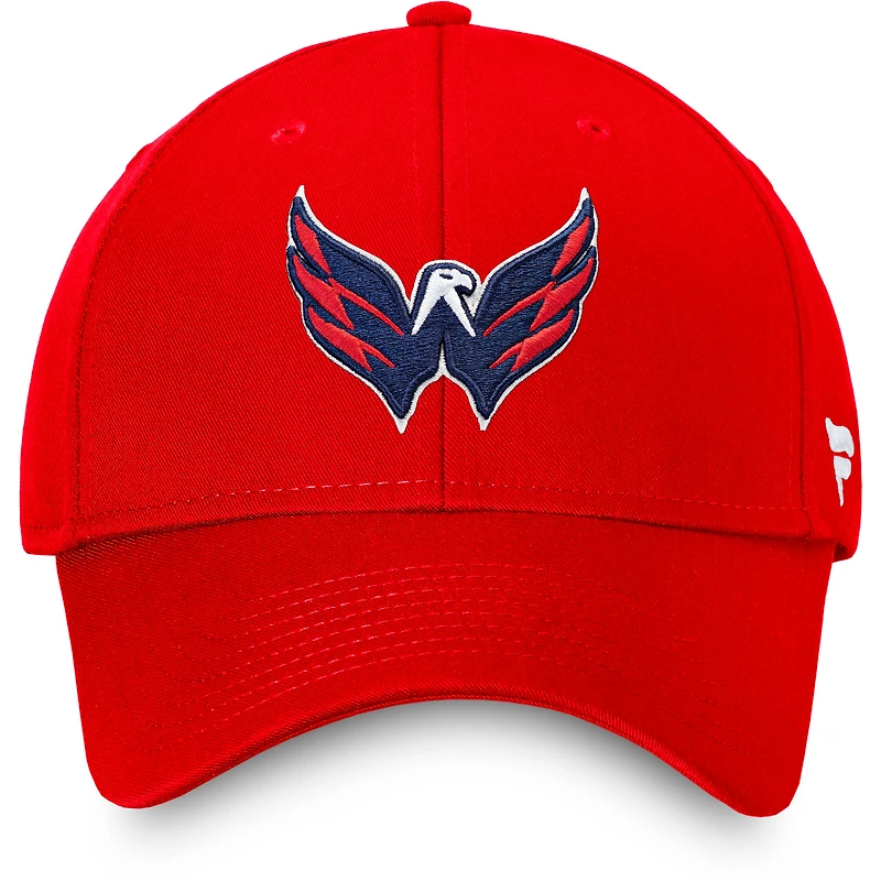 Casquette réglable Fanatics rouge Washington Capitals Core pour hommes