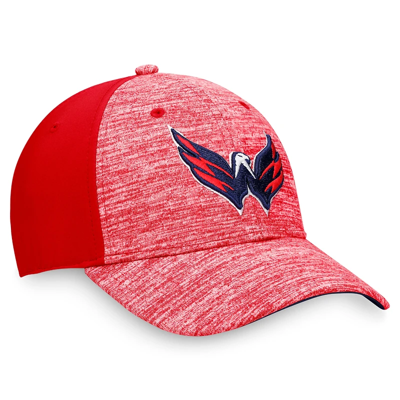 Casquette flexible rouge Washington Capitals Defender Fanatics pour hommes