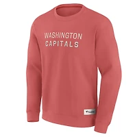 Men's Fanatics Red Washington Capitals Elements Future Ground Lettering Pullover Sweatshirt
