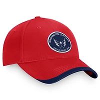 Casquette réglable fondamentale rouge Washington Capitals Fanatics pour hommes