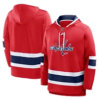 Men's Fanatics Red Washington Capitals Prime Time Fleece Hoodie