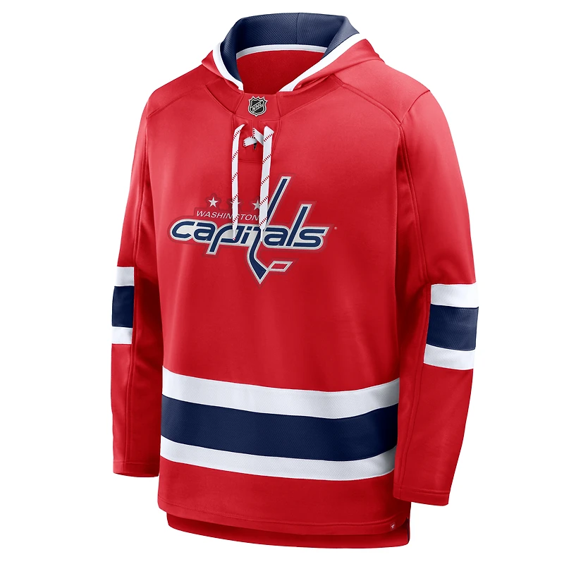 Men's Fanatics Red Washington Capitals Prime Time Fleece Hoodie