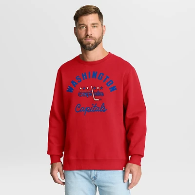 Men's Fanatics Red Washington Capitals Vintage Stickler Sweatshirt