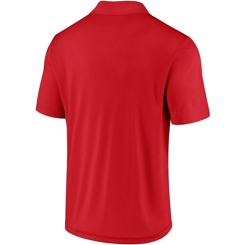 Polo rouge de marque Fanatics pour hommes, série victoires des Capitals Washington