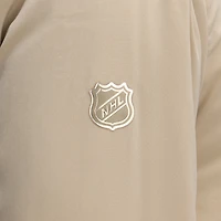 Veste aviateur légère à fermeture éclair intégrale Fanatics Tan Authentic Pro Road des Capitals de Washington pour homme
