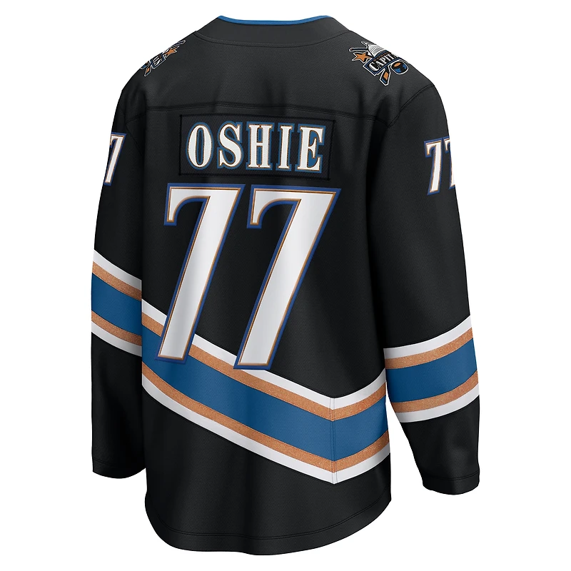 Men's Fanatics TJ Oshie Black Washington Capitals Alternate 50th Anniversary Premier Breakaway Player Jersey