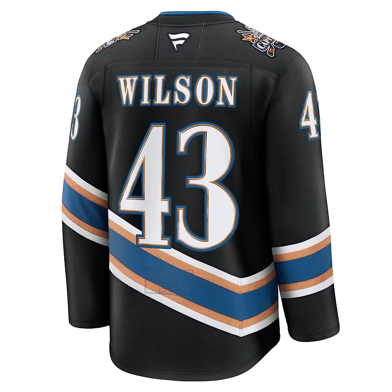 Men's Fanatics Tom Wilson Black Washington Capitals Alternate 50th Anniversary Premium Jersey
