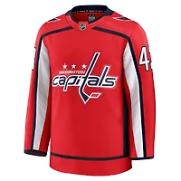 Maillot de qualité supérieure à domicile rouge Tom Wilson des Washington Capitals Fanatics pour hommes