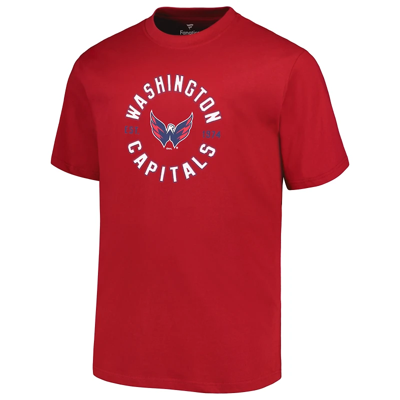Ensemble de 2 t-shirts Fanatics Washington Capitals Big & Tall pour hommes