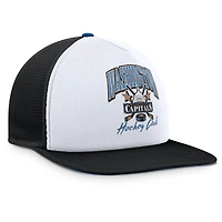 Casquette snapback en mousse blanche/noire pour homme de la collection Decades des Washington Capitals Fanatics