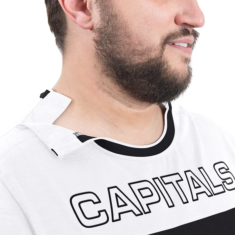 Men's G-III Sports by Carl Banks Black Washington Capitals Adaptive Wear Outlast Durene Long-Sleeve T-Shirt