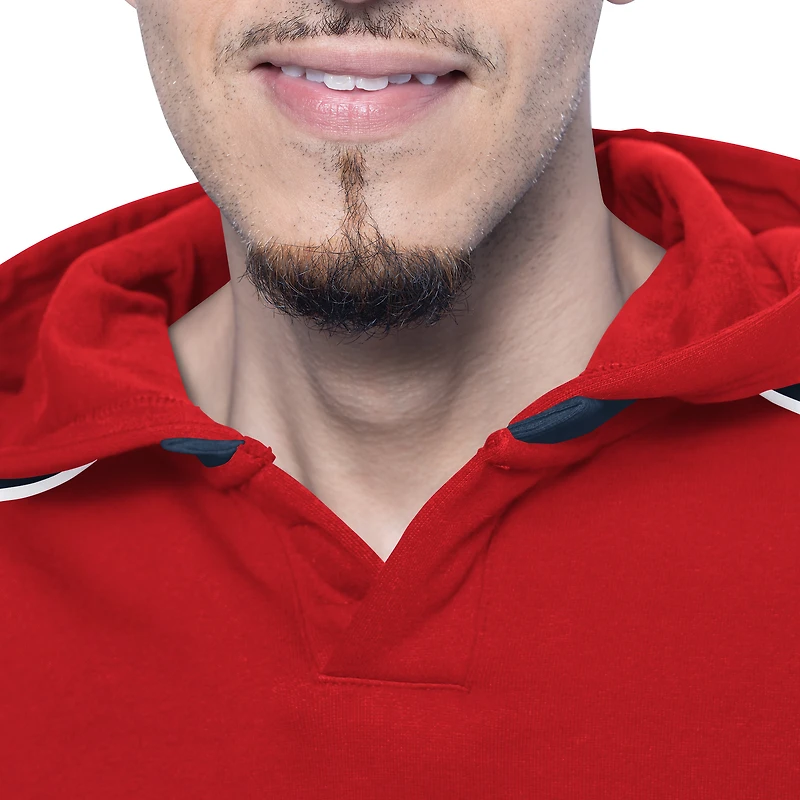 Men's G-III Sports by Carl Banks  Red Washington Capitals Adaptive Wear Lord Stanley Hooded Long Sleeve Sweatshirt