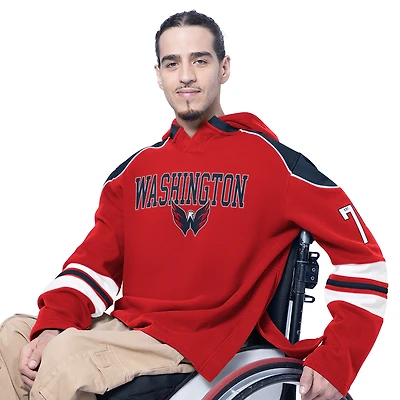 Sweat-shirt à capuche manches longues Lord Stanley rouge des Capitals de Washington, la marque G-III Sports par Carl Banks.