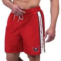 Men's G-III Sports by Carl Banks Red Washington Capitals Streamline Volley Swim Trunks