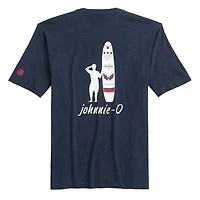 T-shirt Spencer chiné bleu marine des Capitals de Washington pour homme Johnnie-O