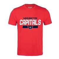 T-shirt rouge avec nom et numéro de joueur des Capitals Washington Alexander Ovechkin Levelwear pour hommes