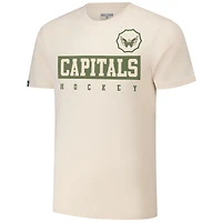 T-shirt pour homme Levelwear TJ Oshie Khaki Washington Capitals 2024 NHL Military Appreciation Richmond Delta Player Name & Number