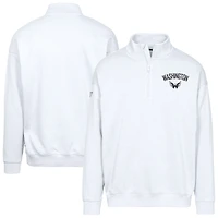 Sweat-shirt à glissière quart de tour Murray City Capsule pour homme, blanc, Washington Capitals