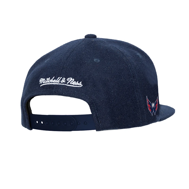 Casquette ajustable Mitchell & Ness Alexander Ovechkin bleu marine pour homme, Washington Capitals, All Time Goals Pro Crown