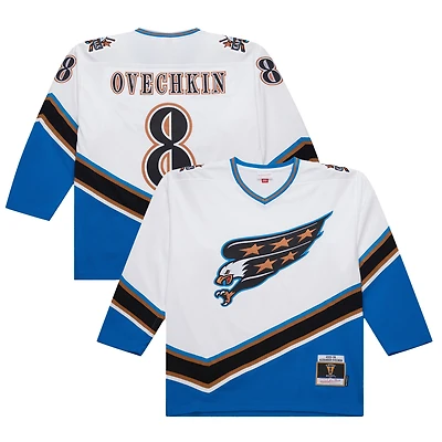 Men's Mitchell & Ness Alexander Ovechkin White Washington Capitals 2005/06 Power Play Jersey