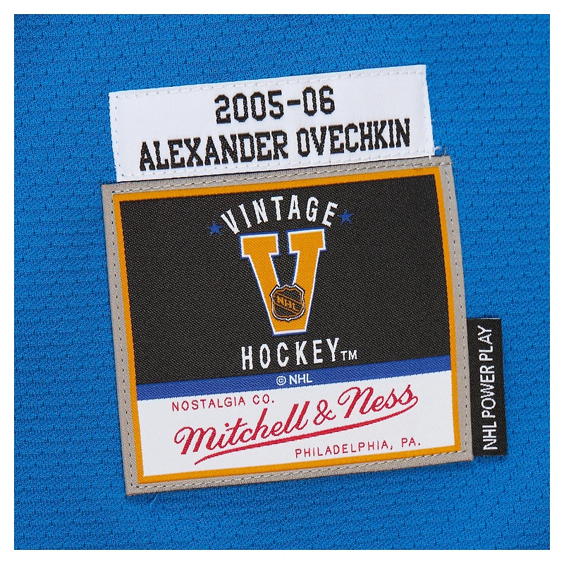 Men's Mitchell & Ness Alexander Ovechkin White Washington Capitals Big Tall 2005/06 Power Play Jersey