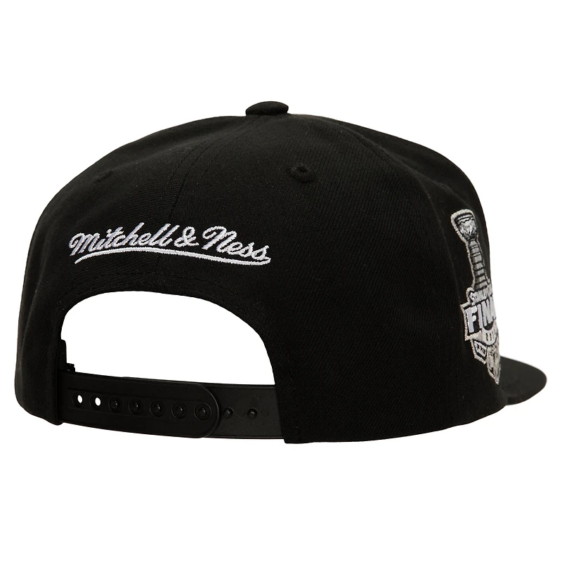 Casquette snapback noire Mitchell & Ness pour homme, Washington Capitals Core Top Spot