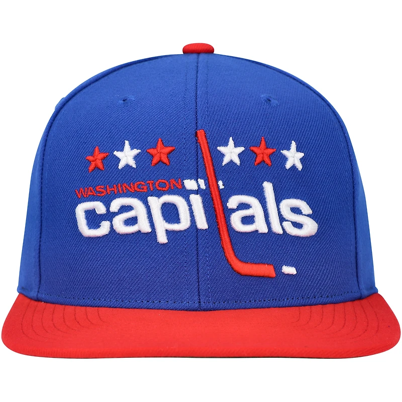 Casquette Snapback Core Team Ground 2.0 Mitchell & Ness pour homme des Capitals de Washington, bleu
