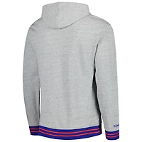 Men's Mitchell & Ness  Heather Gray Washington Capitals Classic French Terry Pullover Hoodie