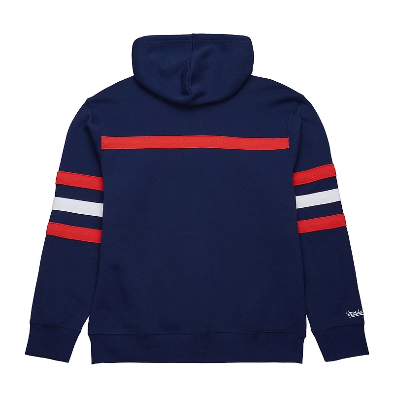 Sweat à capuche bleu marine avec slogan de l'entraîneur-chef des Washington Capitals pour homme Mitchell & Ness