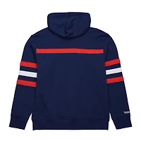 Sweat à capuche bleu marine avec slogan de l'entraîneur-chef des Washington Capitals pour homme Mitchell & Ness