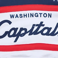 Men's Mitchell & Ness White/Navy Washington Capitals Head Coach Pullover Hoodie