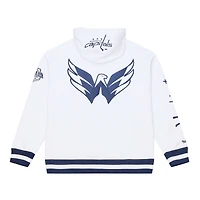 Men's Mitchell & Ness  White Washington Capitals Arctic Fleece Hoodie