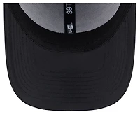 Men's New Era  Black Washington Capitals Blackout 39THIRTY Flex Fit Hat