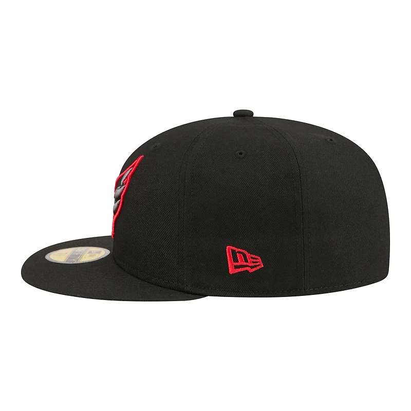 Men's New Era Black Washington Capitals Color Pop 59FIFTY Fitted Hat