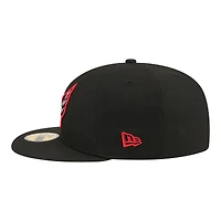 Men's New Era Black Washington Capitals Color Pop 59FIFTY Fitted Hat