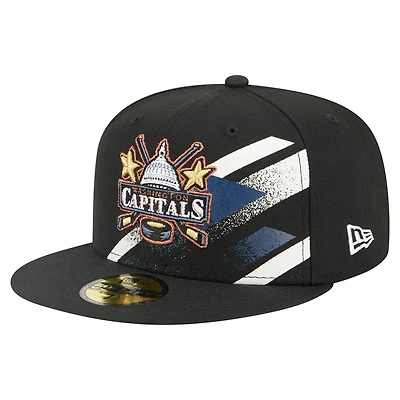 Casquette ajustée 59FIFTY noire Washington Capitals pour homme New Era